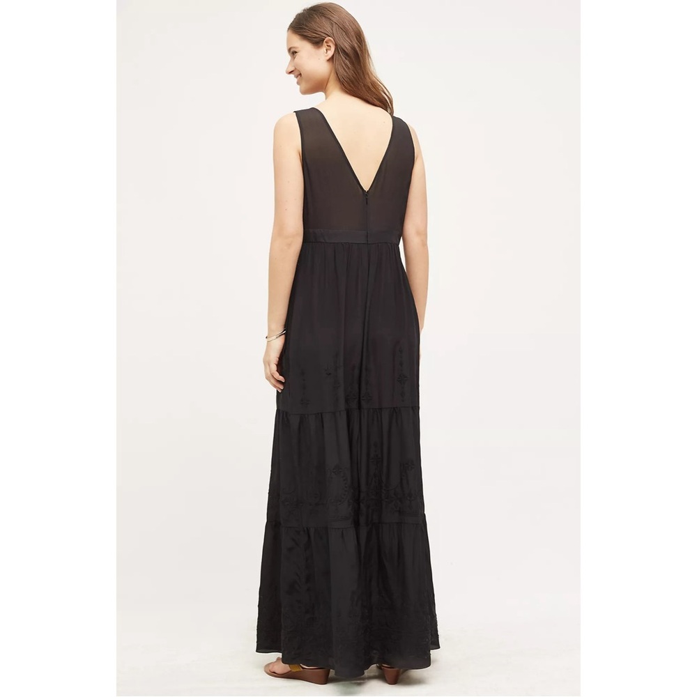 Anthropologie Embroidered Silk Jumpsuit by Elevenses NWT Size Small - Picture 8 of 16